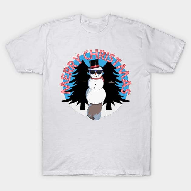 Snowman T-Shirt by GilbertoMS